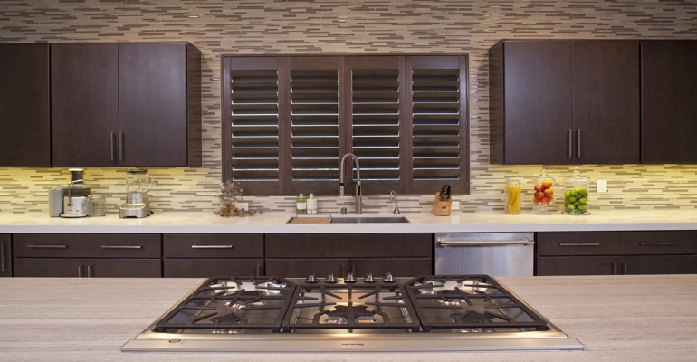 Salt Lake City wood shutter kitchen